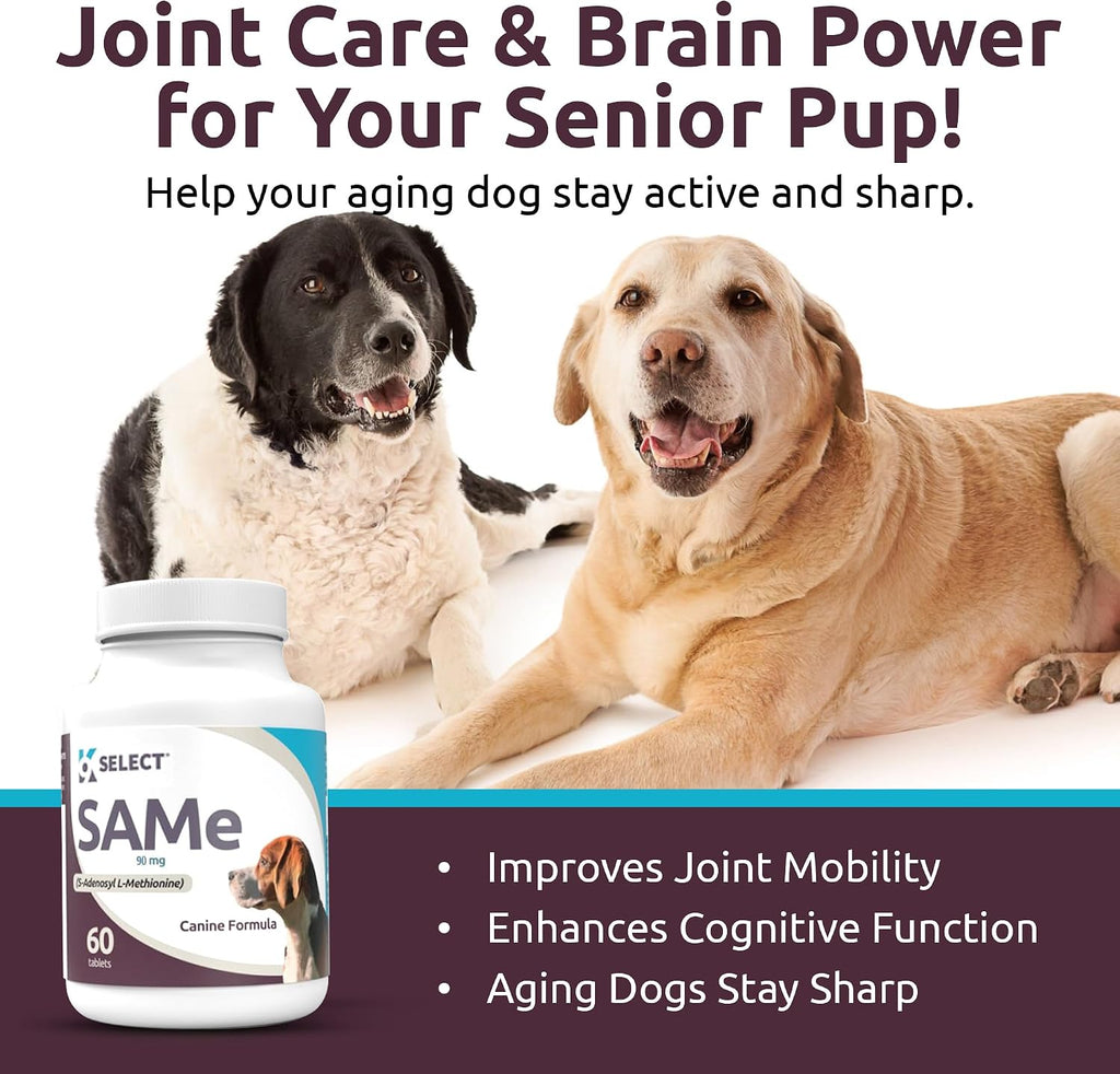 K9 Select SAM-e para Perros – Suplemento Hepático y Articular – 60 Comprimidos