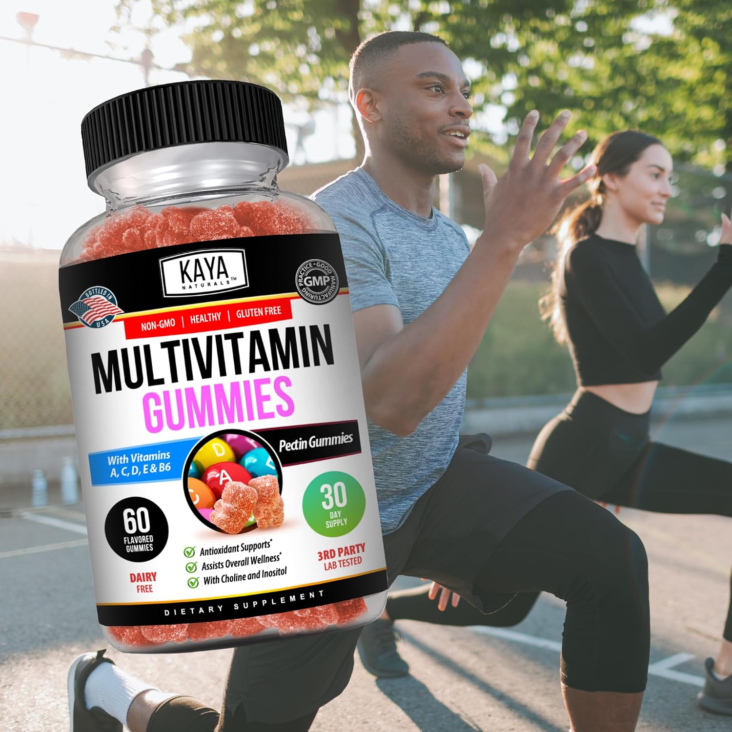 Kaya Naturals Adult Multi Vitamin Gummy - 60 Gominolas Multivitamínicas para Adultos