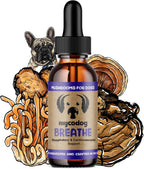MycoDog Breathe - Gotas para Alergias Caninas, 60 ml: Extractos de Hongos y Ashwagandha | Apoyo Respiratorio