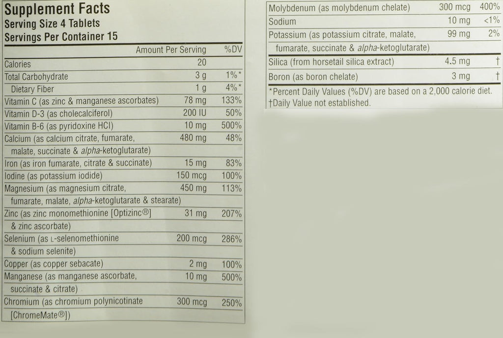 Source Naturals Life Minerals - Complejo Multimineral con Ciclo de Krebs, 60 Comprimidos