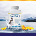 Omega 3 Aceite de Pescado para Perros - 180 Cápsulas - Salveo Petcare