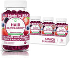 Lunakai Gominolas Super Cabello con Biotina, Zinc, Extracto de Cola de Caballo y Saw Palmetto - 60 unidades