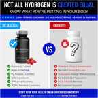 DRINK HRW Rejuvenation Tabletas de Agua con Hidrógeno Molecular: 12 ppm H2, Patentado, Fabricado en EE.UU., Certificado IHSA - Suplemento de Hidrógeno y Magnesio (Raspberry, 60 uds)