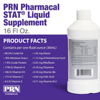 PRN Pharmacal STAT - Complemento Nutricional Hipercalórico - Ayuda a Restaurar Hidratación y Nutrición - Con Vitaminas A, D3, C, E y Más - Sabor Vainilla - 473 ml
