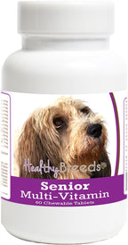 Healthy Breeds Petits Bassets Griffons Vendeen Senior Dog Multivitamin Tablets 60 Count