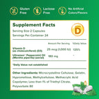 IBgard con Vitamina D, Cápsulas de Aceite de Menta, 48 Cápsulas