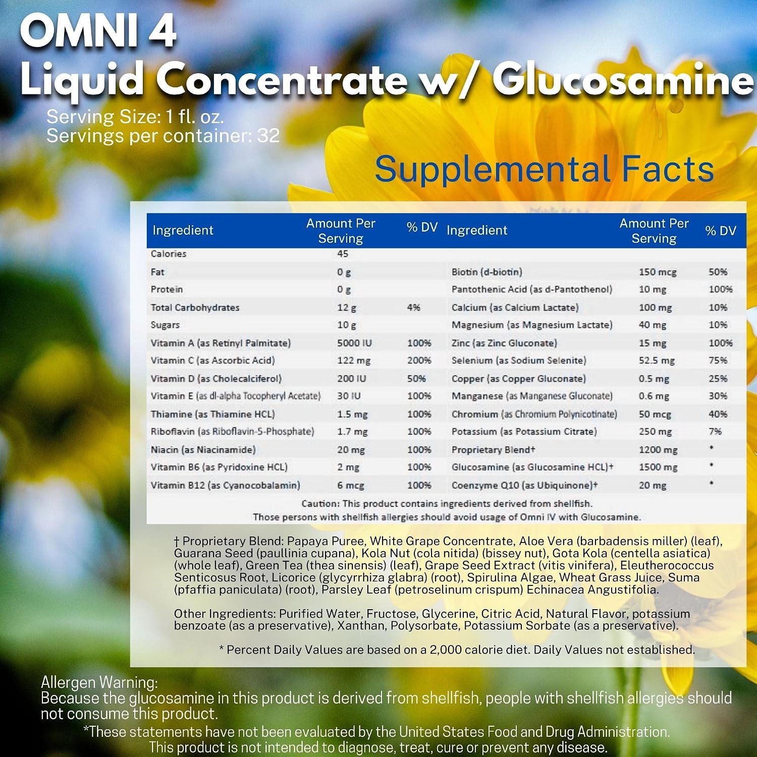 Omnitrition Pack AM y PM: Omni IV Líquido Multivitamínico con Glucosamina y OmniTrim Nite Lite