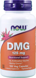 NOW Foods DMG 125mg - 100 Cápsulas (Paquete de 2)