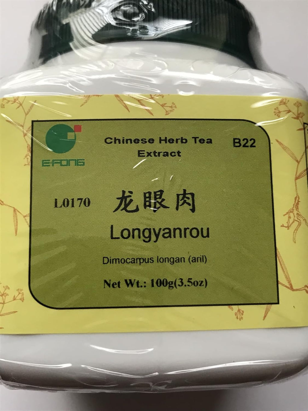 Longan Rou - Cubierta carnosa de la semilla de longan, 100 gramos (E-Fong)