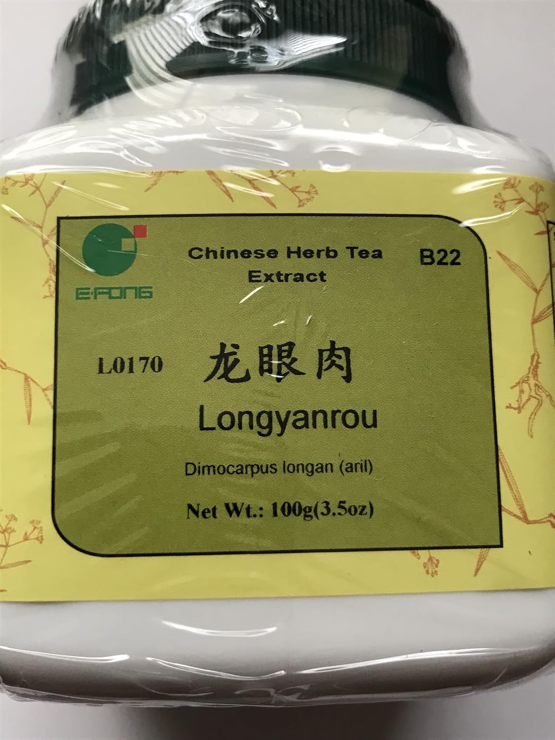 Longan Rou - Cubierta carnosa de la semilla de longan, 100 gramos (E-Fong)