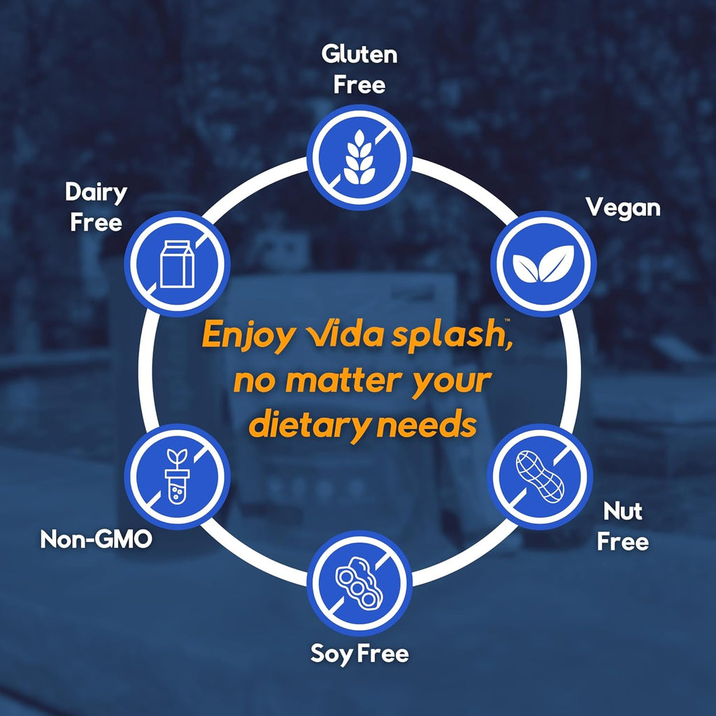Vida Splash After-Alcohol Recovery Drink Mix, Tropical Punch, 12 Sticks