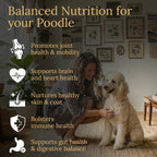 Prestige Breed Multivitamínicos, Nutrición Equilibrada para tu Poodle, 90 unidades, Hecho en EE.UU. con Bacon Real