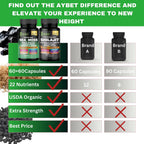 AyBet Sea Moss y Shilajit del Himalaya – Fórmula Herbal 22 en 1 con Ashwagandha, Cúrcuma, Jengibre – Minerales y Antioxidantes – Cápsulas Orgánicas, Halal, Veganas – 120 Unidades