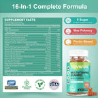 Novafun Multivitamin Gummies - 16 en 1, para Mujeres, Hombres y Niños, Vegano, Sin Azúcar, 60 Gominolas