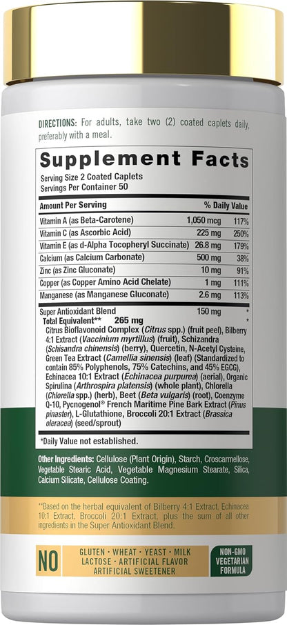 Carlyle Suplemento Antioxidante con – Vitamina C : contribuye al funcionamiento normal del sistema inmunitario, a – Image 2