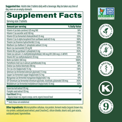 MegaFood Multivitamínico Avanzado para – Metilfolato (ácido fólico activo): El folato contribuye al crecimiento de – Image 2