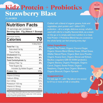 Amazing Grass Kidz Superfood Strawberry Blast - 15 porciones – Image 2