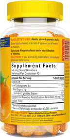 Nature Made Vitamin C 250 mg Gummies - 80 Tangerine Flavored Gummies