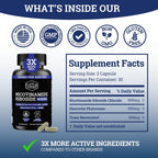 Black Forest NAD – Nicotinamida Ribósido 900 mg + Quercetina 500 mg + Resveratrol 150 mg