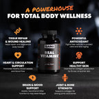 Gains in Bulk Real Vitamin C Masticable con Bioflavonoides Cítricos, 60 Comprimidos