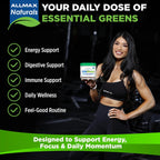 ALLMAX CytoGreens Super Greens en Polvo, Acai Berry Green Tea, 30 porciones