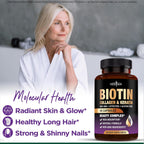 NEW AGE Biotina con Colágeno, Queratina y Ácido Hialurónico - 270 Cápsulas