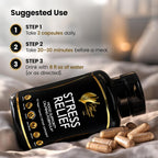Cocó March N.M.D Stress Relief Support Supplement – Magnesium & B Vitamins Blend with Ashwagandha, Supports Stress Response, Sleep Cycle, Cognitive & Nerve Health – Gluten Free, Vegan – 120 Capsules