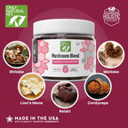Only Natural Pet Mezcla de Hongos para Perros - Apoyo Inmunológico, Digestivo y Celular - 60 Gomitas Suaves Sabor Bacon