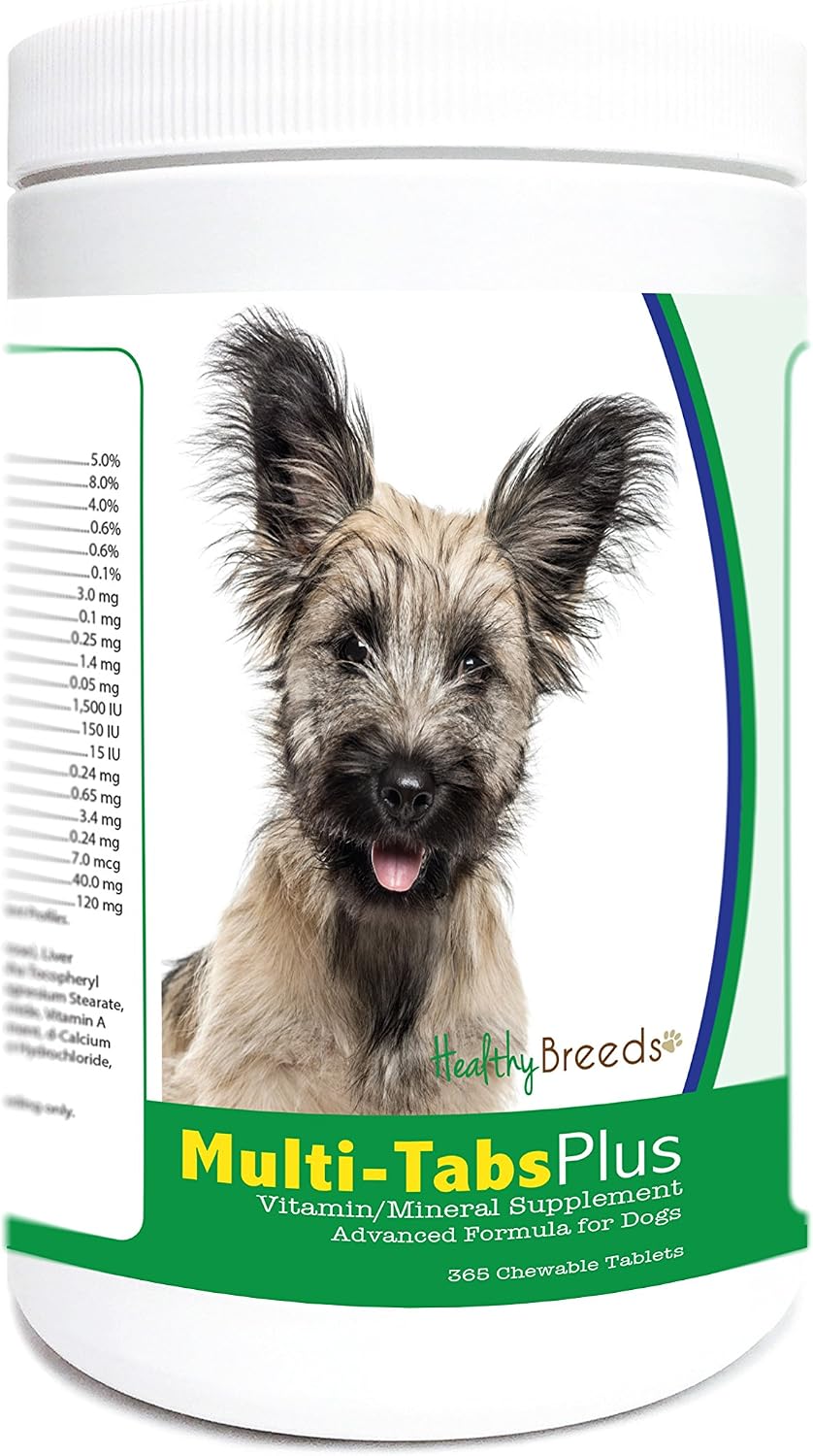 Healthy Breeds Skye Terrier Multi-Tabs Plus Comprimidos Masticables Multivitamínicos para Perros - 365 unidades