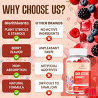 Suplemento de Esteroles Vegetales con Esteroles y Estanoles, Sabor a Moras Mixtas, 120 Comprimidos