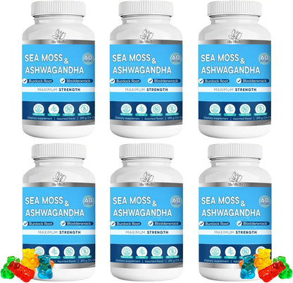 BIO VITALICA Gomitas de Sea Moss y – Bladderwrack: Alga marina que aporta yodo y otros minerales esenciales para – Image 8