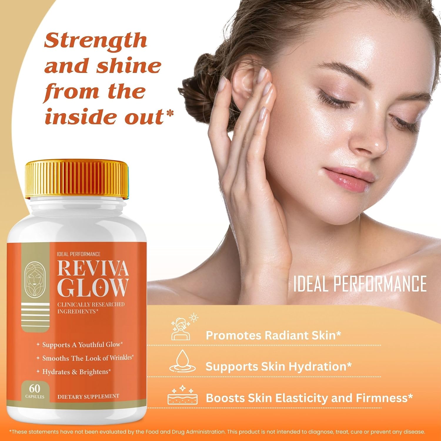 Reviva Glow Cápsulas - Apoyo para una Piel Saludable y Radiante (60 Cápsulas)