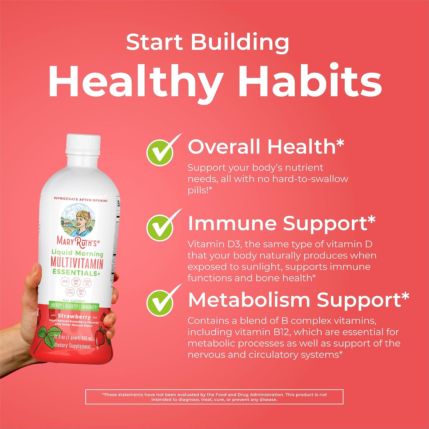 MaryRuth's Multivitamínico Líquido Esenciales+ 946 ml