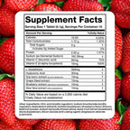 PLIX - THE PLANT FIX Comprimidos de Glutatión con Vitamina C, E y Ácido Hialurónico (Pack de 2, Sabor Fresa) - 500mg L-Glutatión