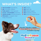 Makondo Pets Vitaminas Prenatales para Perros y Gatos - Suplemento con Ácido Fólico, Calcio y Hierro