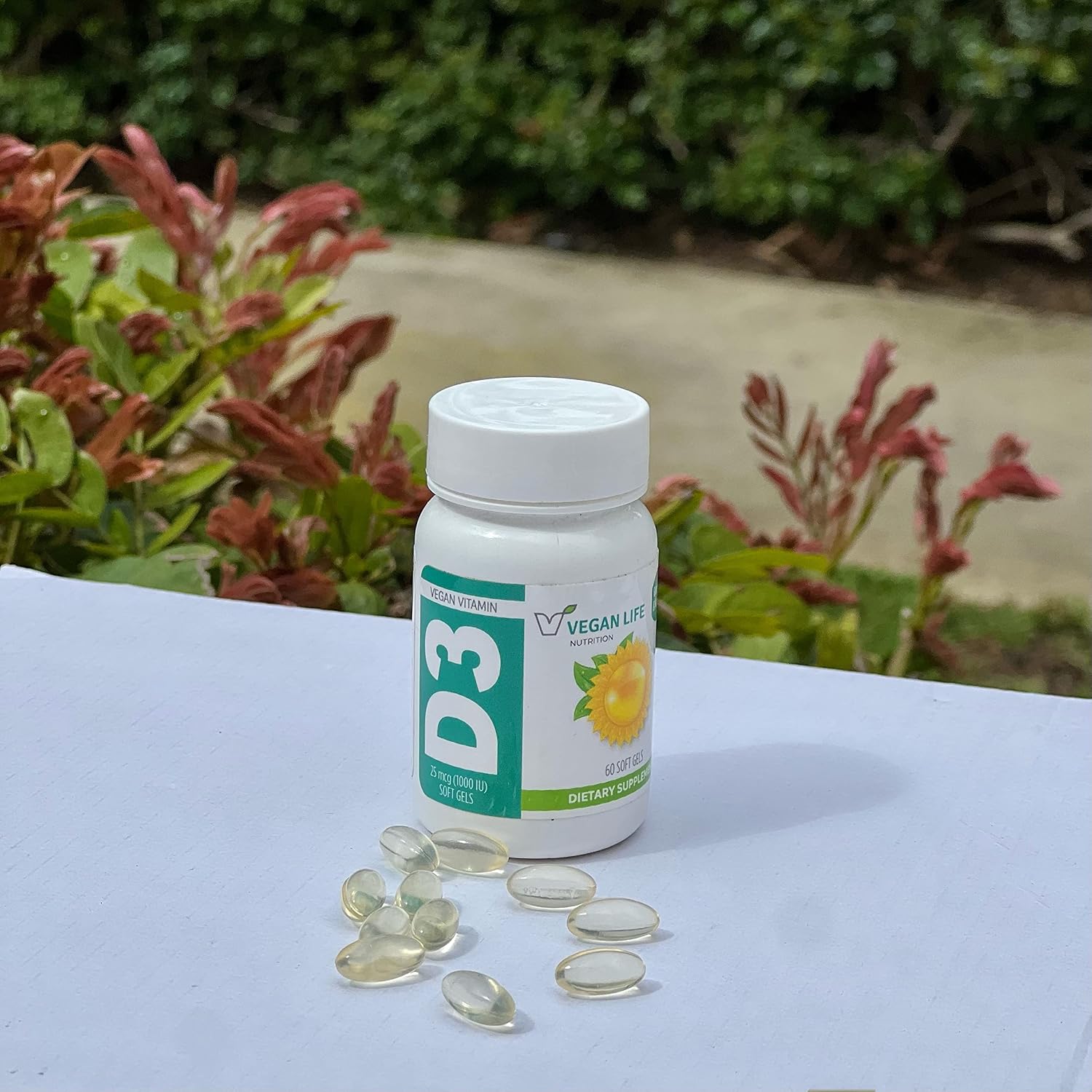 Vitamina D3 1000 UI - 60 Cápsulas Veganas para Adultos