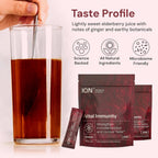 ION* Intelligence of Nature Vital Immunity Drink Mix - Apoyo Inmunitario con Vitamina C y Hongos Adaptógenos, Suplemento Diario en Sobres, Fácil de Transportar - Sabor Saúco, 20 Sobres