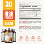 biophix Vitamin C 1000 mg - 30 Tablets - Vegan Complex with Calcium Ascorbate, Bioflavonoids, Acerola and Rutin