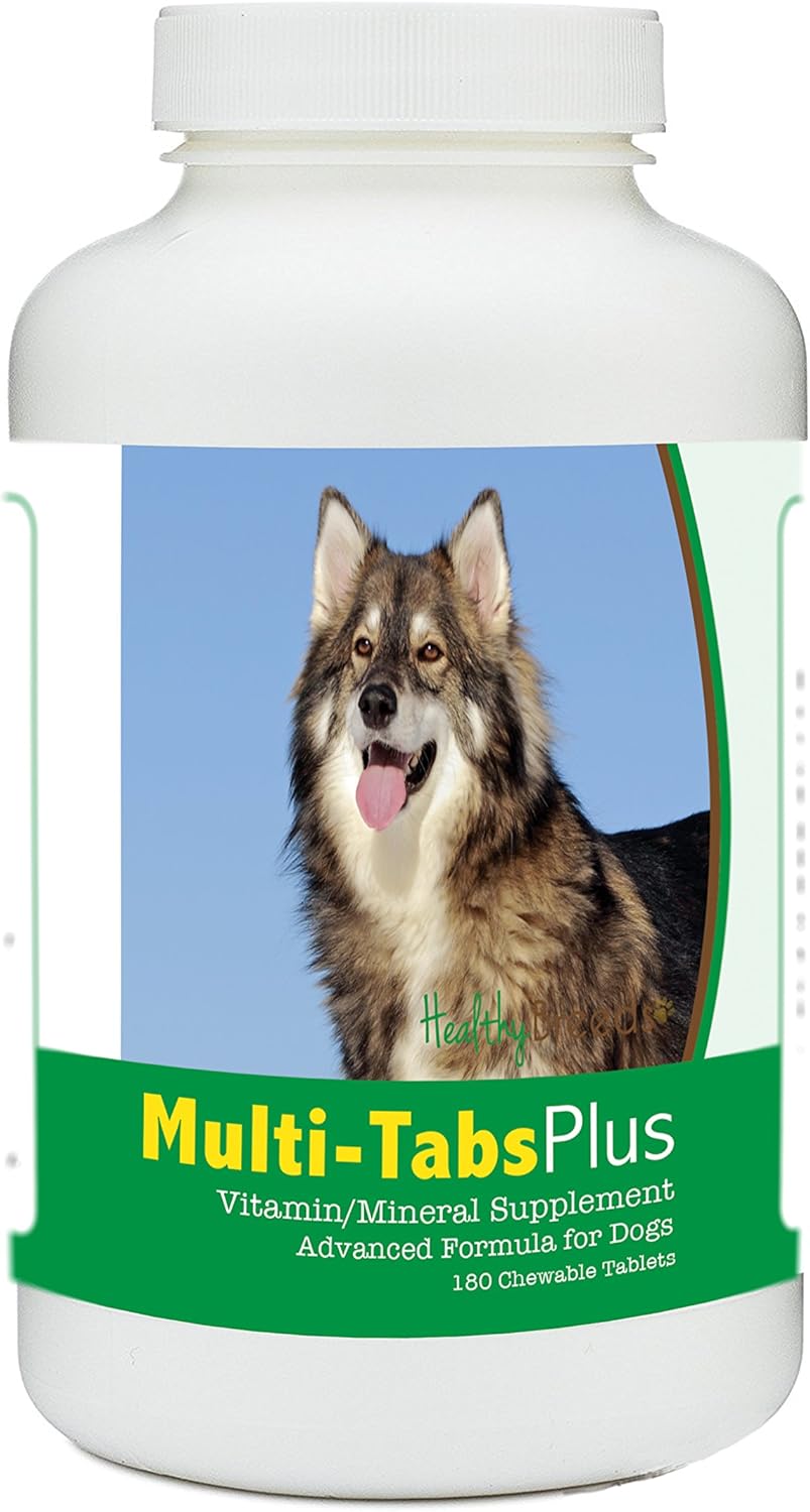 Healthy Breeds Utonagan Multi-Tabs Plus - Comprimidos masticables multivitamínicos para perros (180 unidades)