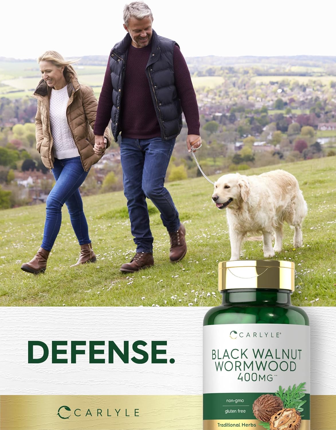 Carlyle Wormwood Black Walnut | 120 Cápsulas | Complejo Herbario