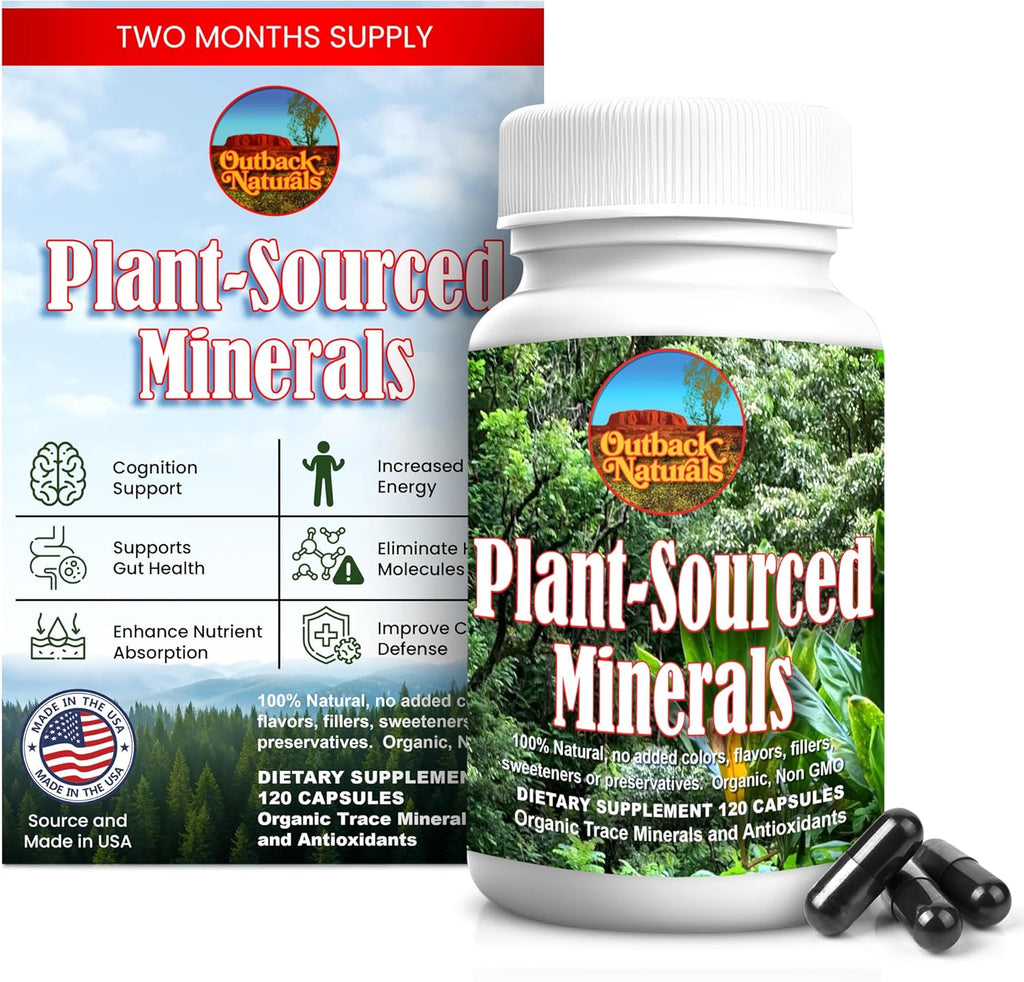 Plant-Sourced Minerals, 60 Cápsulas - Minerales Traza Orgánicos Naturales