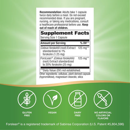 Nature's Way Forskohlii – Extracto – Extracto estandarizado: Contiene ForsLean® con un 20% de forskolina – Image 5
