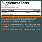Bronson Vitamina C 500 mg - 250 Comprimidos Vegetarianos
