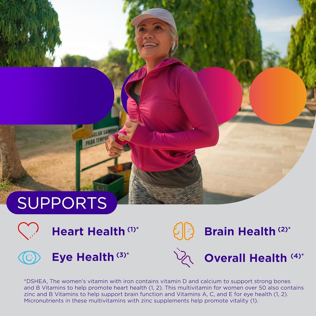 Centrum Silver Mujeres 50+ Multivitamínico, 65 Comprimidos