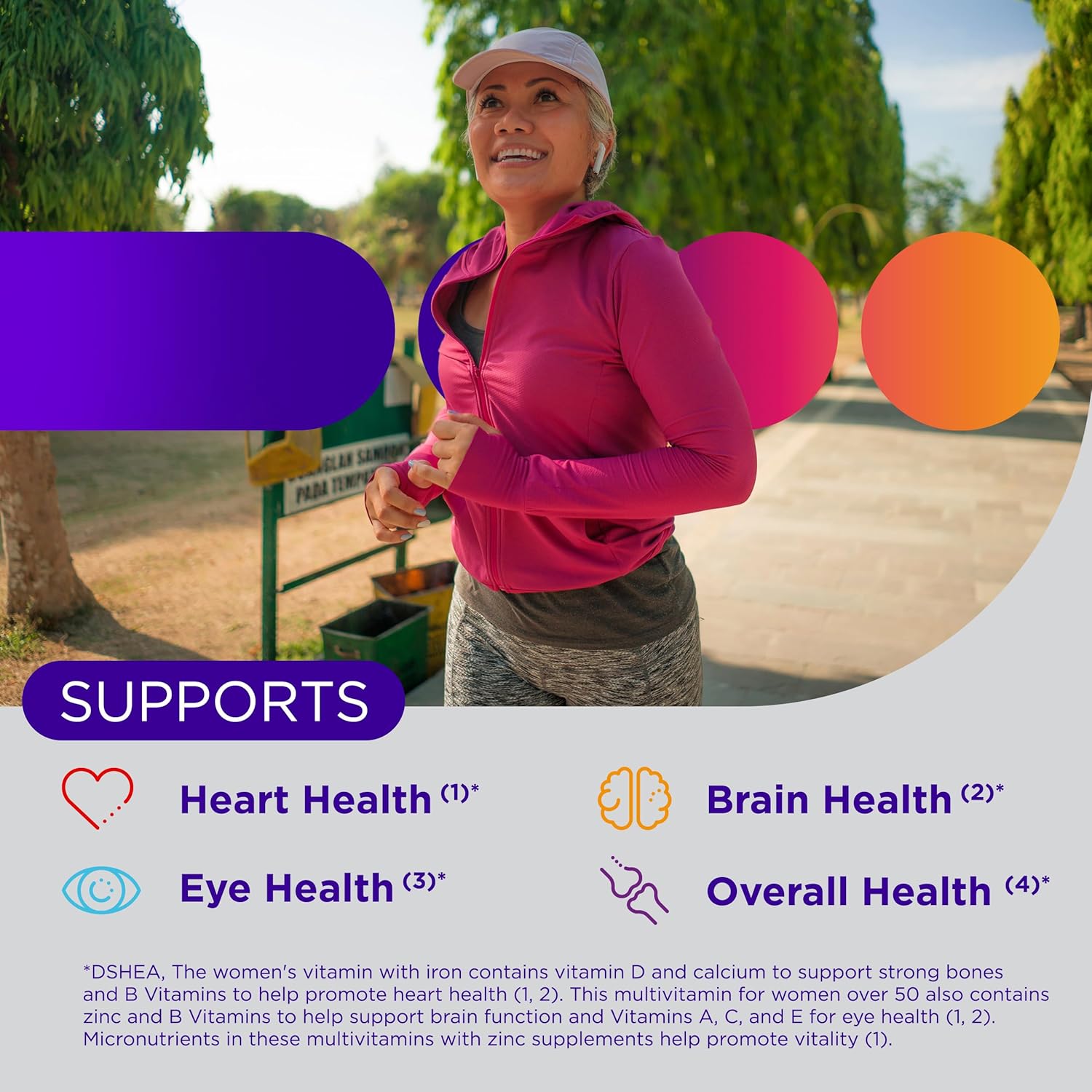 Centrum Silver Mujeres 50+ Multivitamínico, 100 Comprimidos