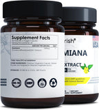 Damiana Capsules 1000mg 120 Count Damiana Leaf Extract 20:1 Herbal Supplement Plant Based Botanical Capsules Vegan Non GMO Dietary Supplement