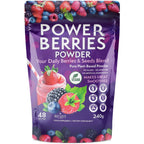 Super Berry Powder - 1 Paquete, 240g - Apoyo Inmunológico - Complemento Alimenticio - Bayas Superfood - Mezcla para Batidos - Impulso Saludable para Bebidas Detox - de NextGenU