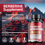 Premium Berberine HCl Complex con Canela y Cúrcuma - 60 Cápsulas