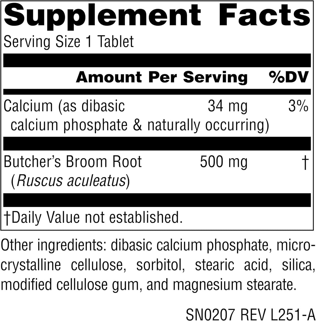 Source Naturals Butcher's Broom (Ruscus Aculeatus) - 250 Comprimidos
