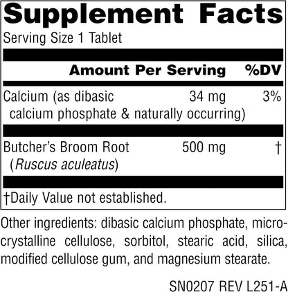 Source Naturals Butcher's Broom (Ruscus Aculeatus) - 250 Comprimidos – Image 2